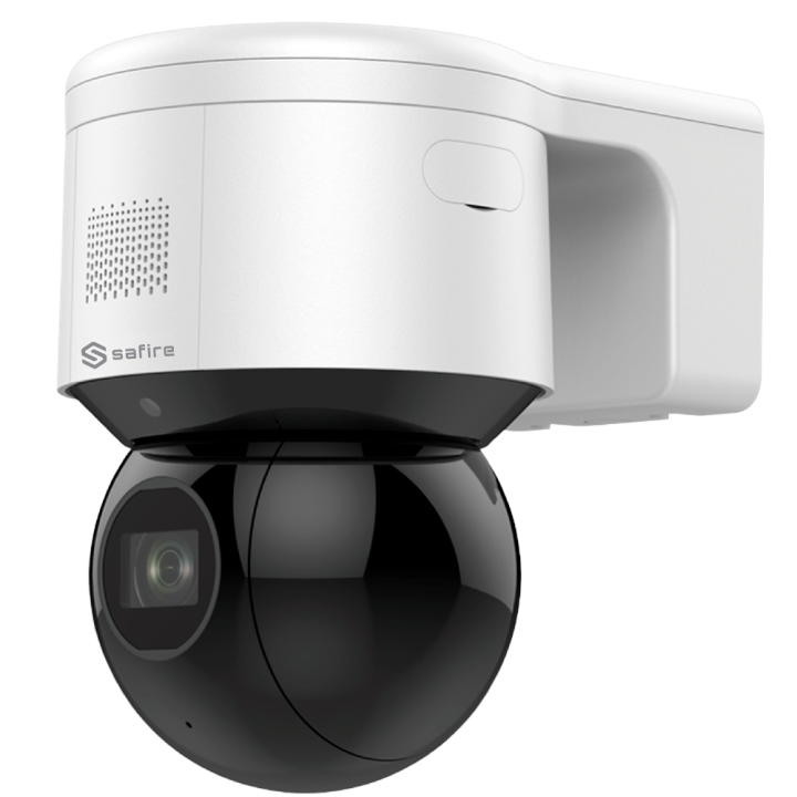 SAFIRE SF-IPPT470ZWA-4PS-AI IP-PTZ-Speed-Dome-Kamera, 2,8–12 mm, WLAN, PoE, IP66, 256 GB microSD, AI