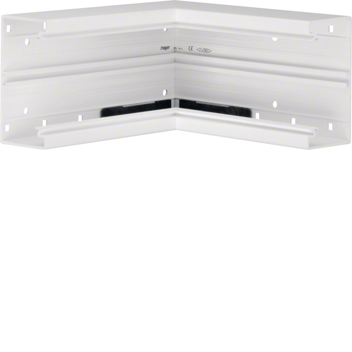 Hager L87719010 Internal Corner PVC RAL 7030 Pure White