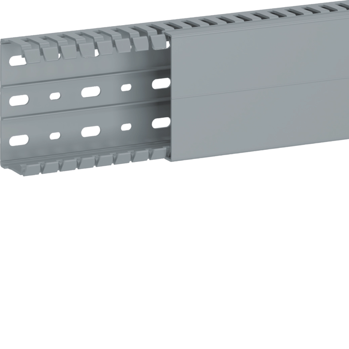Hager BA7A40080 Slotted Panel Trunking BA7A 40x80 mm, Grey