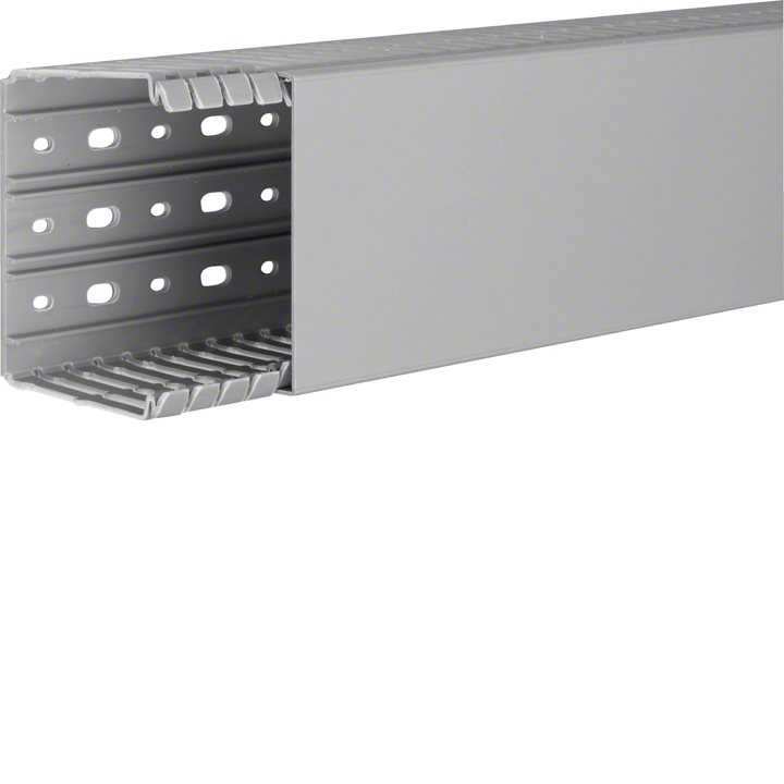 Hager BA780100 Slotted Panel Trunking BA7 80x100 mm, Grey