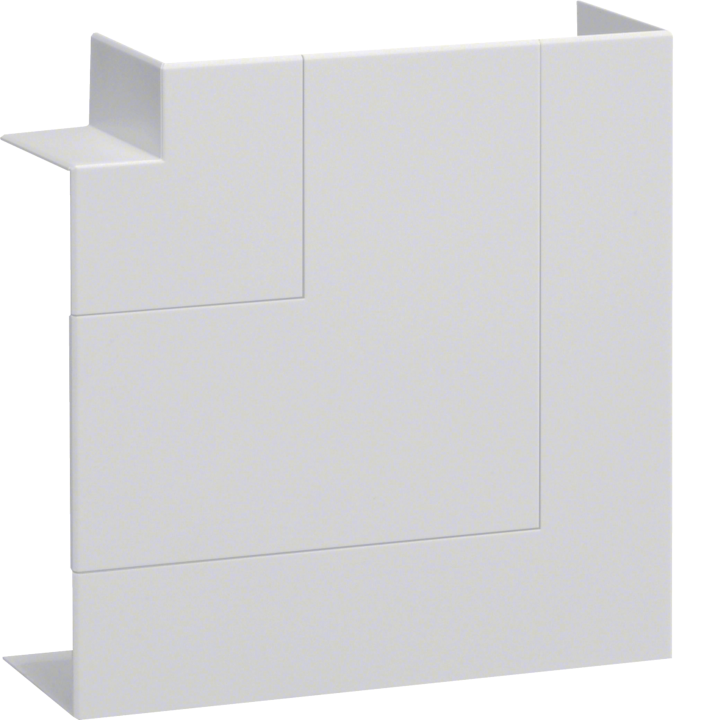 Hager BRP651705H9016 Flat Corner for Floor Box, Traffic White (RAL 9016)