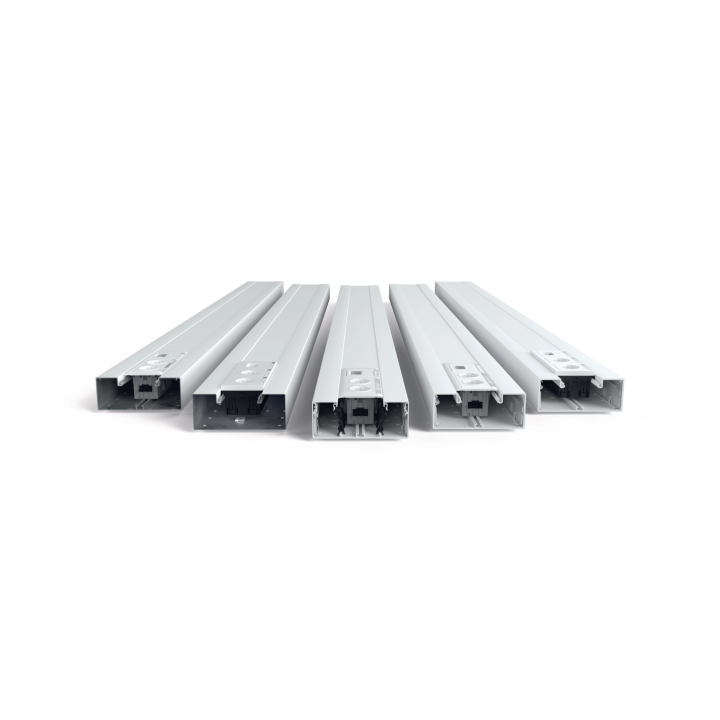 Hager BRA701721ELN Trunking Base Natural Anodised Aluminium