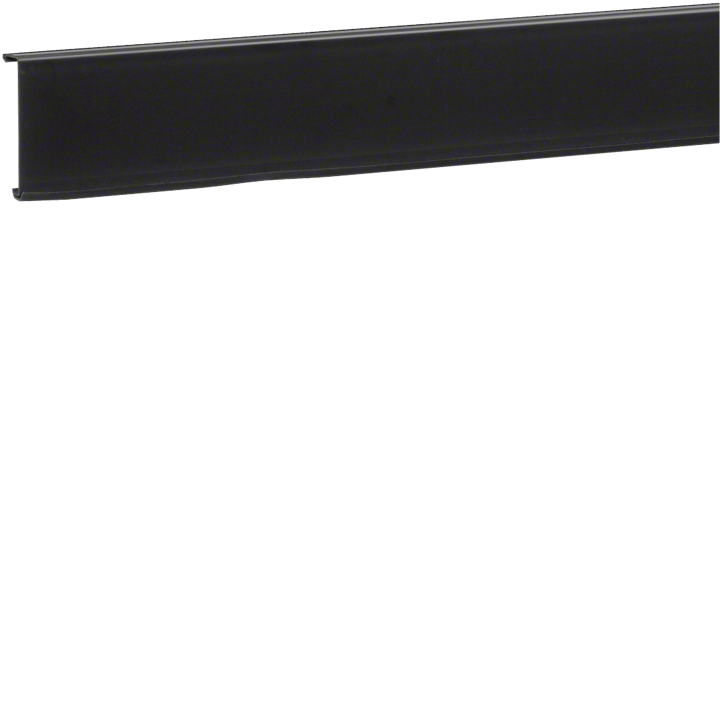 Hager SL20080219011 Trunking Lid with Soft Component, Black