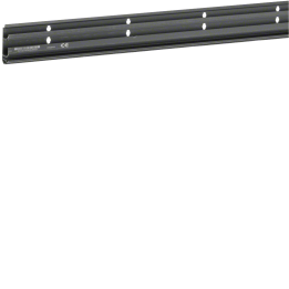 Hager SL200551 Cable Trunking Base, Black, 30% Recycled Content