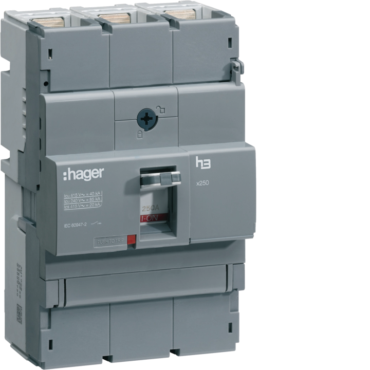 Hager HNB250H MCCB 3P 250A 40kA TM