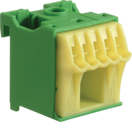 Hager KM06E PE Terminal Block, 6 Connections, Quick Connect