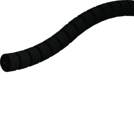 Hager RK19005 Flexible Cable Protector Round d=70mm L=1m Black