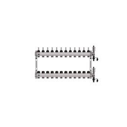 ONNLINE DPP729 Stainless Steel Floor Heating Manifold 12-Loop
