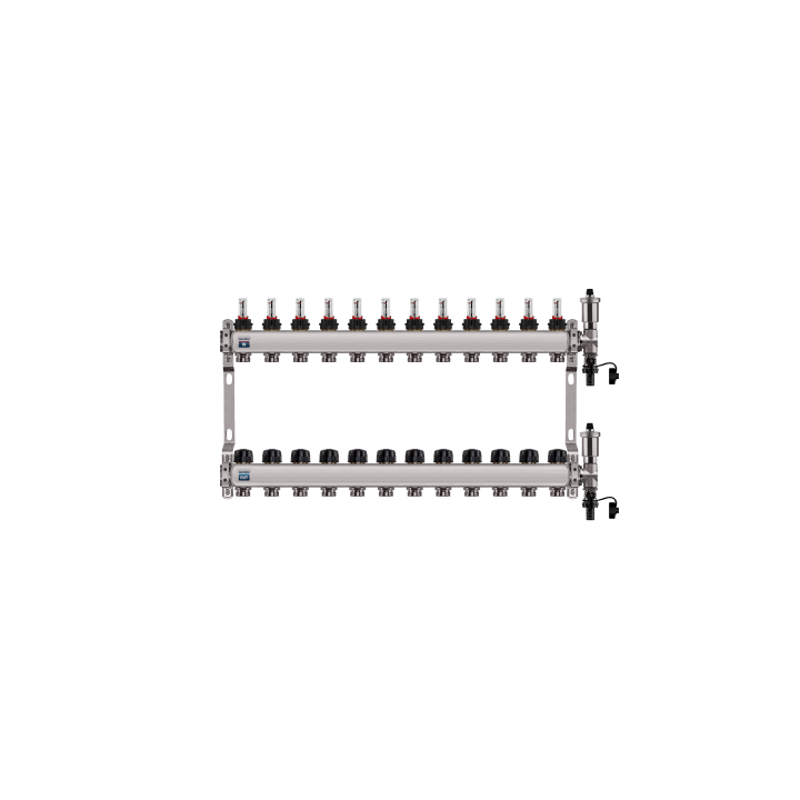 ONNLINE DPP729 Stainless Steel Floor Heating Manifold 12-Loop
