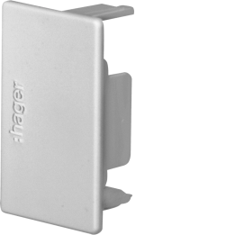 Hager LF3004567030 End Cap for 30x45mm Cable Trunking, Stone Grey (RAL 7030)