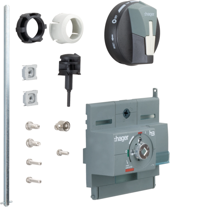 Hager HXB031H Удлиненная поворотная рукоятка x250
