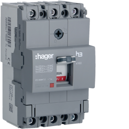 Hager HDA050L MCCB 3P 50A TM 18kA