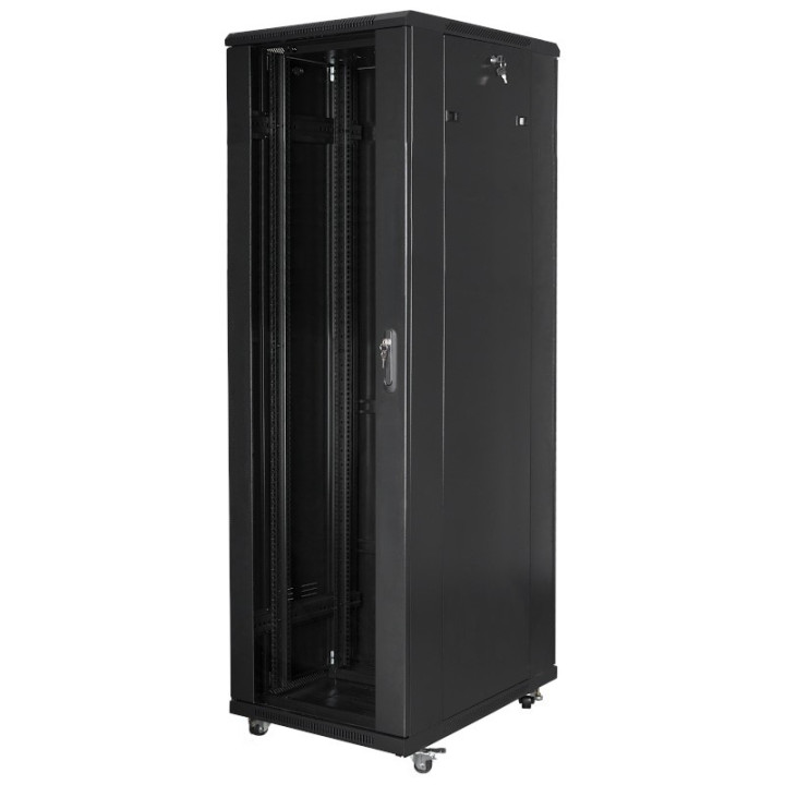 VidiLine R19-42U/800-SS 19" 42U Server Rack Black