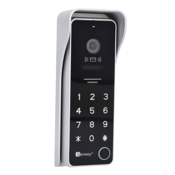 Genway F-S9-2W Video Doorbell Panel with Card Reader and Keypad, Series F