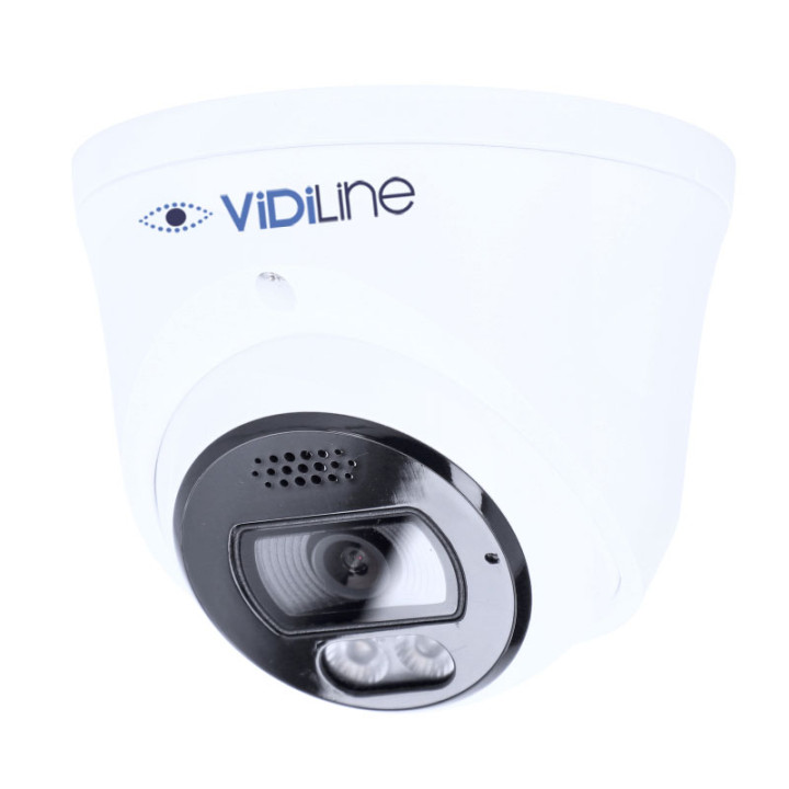 VidiLine VIDI-IPC-38D-E/M IP Dome Camera 8MP 2.8mm Dual Light