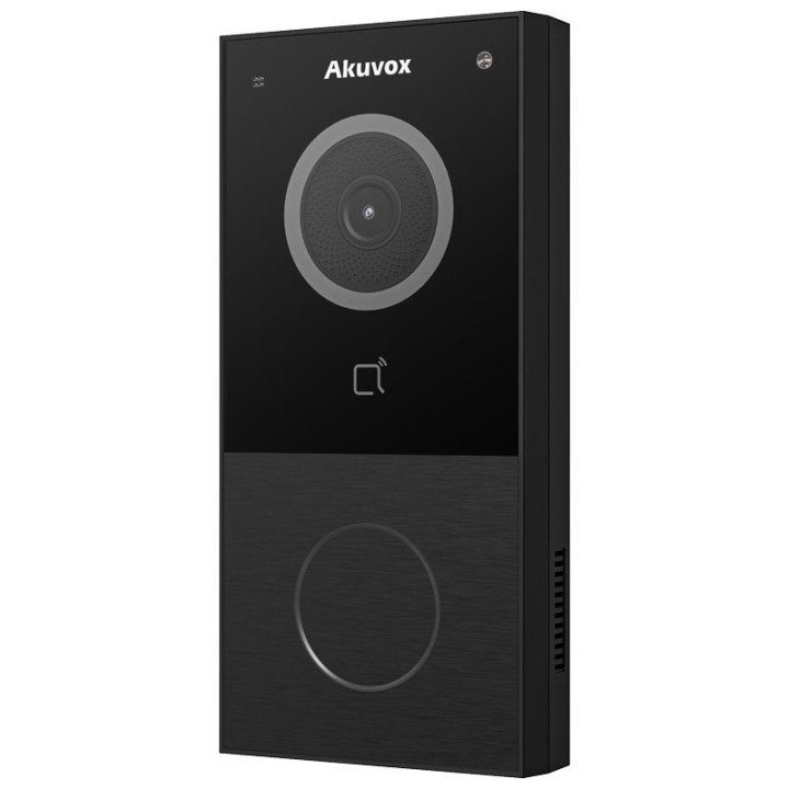 Akuvox E12W Outdoor Surface-Mounted Video Door Phone, Black, WiFi