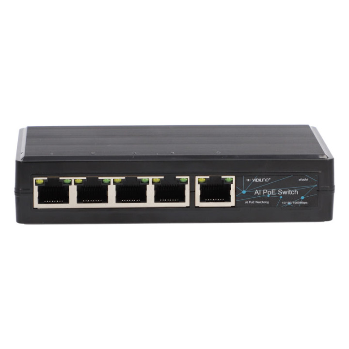 VidiLine VIDI-GZW0401G 4-Port Gigabit PoE Switch with Outdoor Enclosure