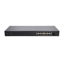 VidiLine VIDI-G1601 16-Port Gigabit PoE Switch with 1 SFP Slot