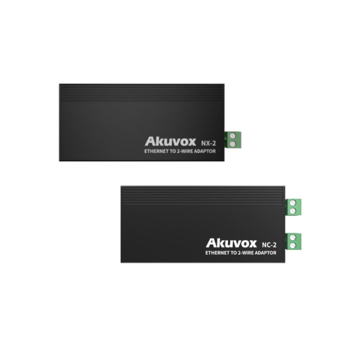 Akuvox NX-2/NC-2 Module Set LAN+PoE to 2-Wire Bus