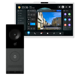 Akuvox X910S + X937A Video Doorbell Kit: Outdoor Panel X910S + 15" Android Monitor X937A PoE Wi-Fi