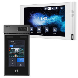 Akuvox S535 Outdoor Panel + S562 White Monitor Video Doorbell Kit PoE