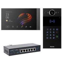 Akubela Video Intercom Kit PoE Panel Akuvox R20K + Monitor PG71N-POE-EU