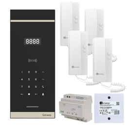 Genway WL-03NL-V3 4-Family Digital Intercom Kit