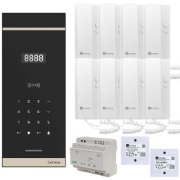 Genway WL-03NL-V3 Digital Intercom Kit for 8 Apartments