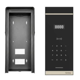 Genway WL-03NL-V3 Surface-Mount Door Intercom Panel with Rain Canopy Set