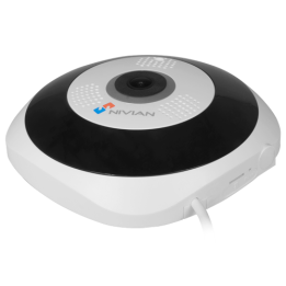 NIVIAN RETAIL NV-IPDM360A-3W Cámara IP PTZ de 3MP con PoE, Wi-Fi, ONVIF, visión nocturna por infrarrojos, micrófono incorporado,