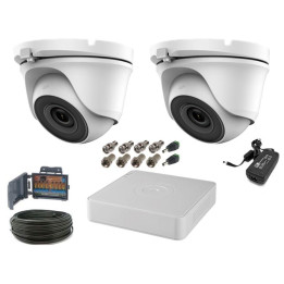 VidiLine FULL-VIDI_2XVID-52D 2x 5MP Dome Camera Surveillance Kit