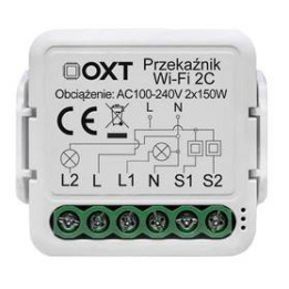 Moduł przekaźnika WiFi OXT T222 Mini 2-kanałowy inteligentny przełącznik Tuya