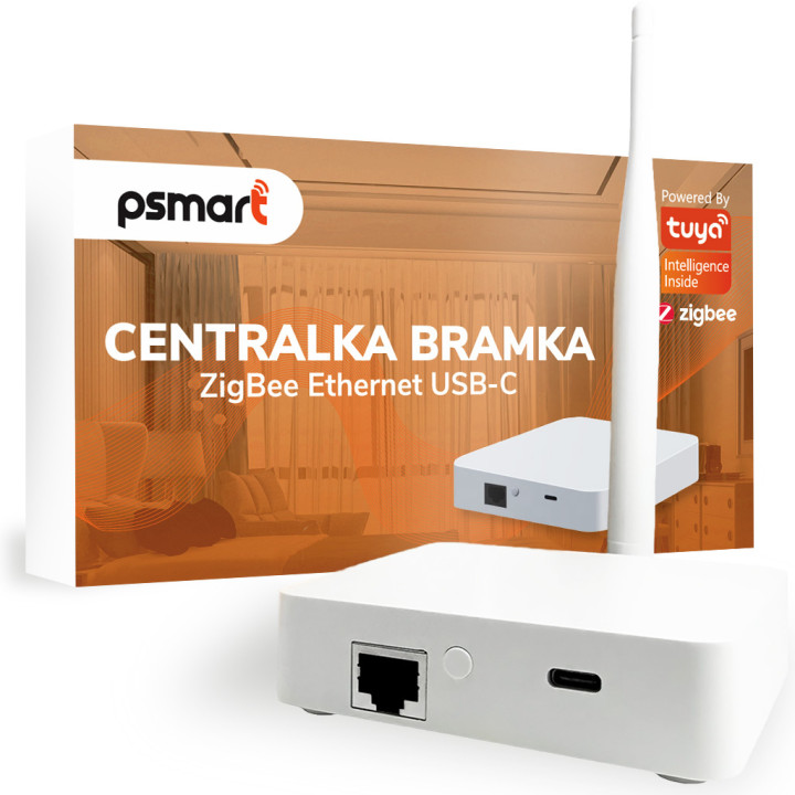 Psmart ZigBee TUYA Smart Gateway Hub with Antenna | USB-C | LAN RJ45