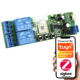 Controlador ZigBee + RF de contacto seco de 2 canales CC 5-32 V 5904496820225