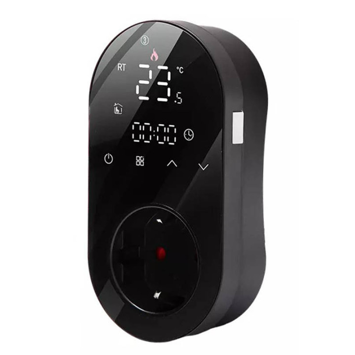 Prise de thermostat WiFi intelligente Tuya 16A noir