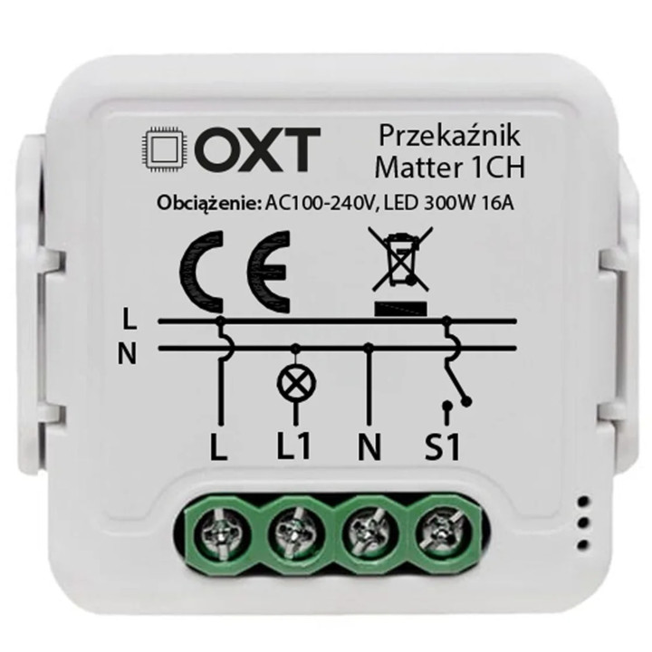 Moduł inteligentnego przekaźnika OXT 1 Obwód ma znaczenie Wi-Fi HomeKit