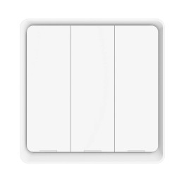Interrupteur mural intelligent WiFi à 3 gangs Tuya KT Series, blanc