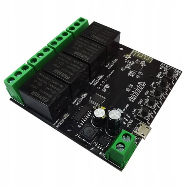 Module de relais WiFi Tuya 4 canaux AC/DC 7-32V 5904496827132
