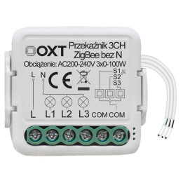 OXT Mini Relay 3-Circuit Module No-Neutral ZigBee TUYA