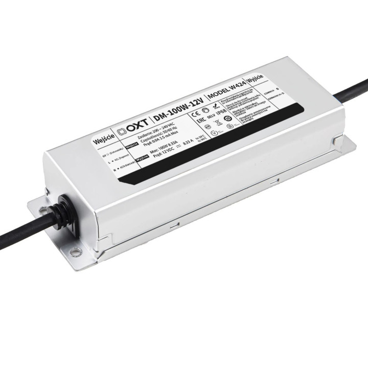 OXT LED Power Supply 12V 100W 8.3A IP68 Waterproof