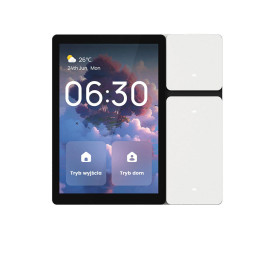 Panneau de commande tactile Tuya 3,5" avec passerelle BT Mesh, WiFi, télécommande IR, 3 boutons - Blanc (5906203621453)