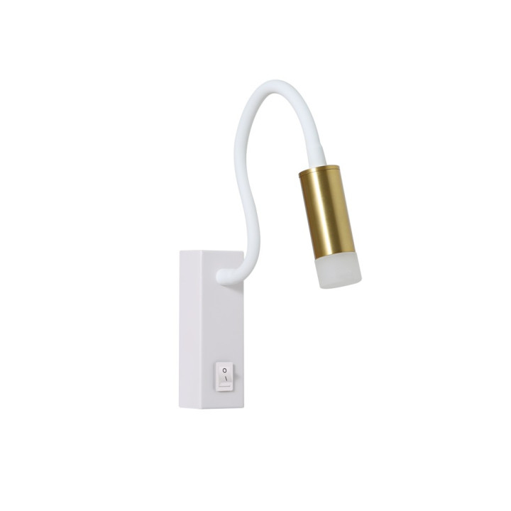 Immax GOAL 08284L LED Wall Lamp 3W 138lm 4000K White+Gold+Acrylic