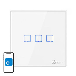 Sonoff T2EU3C-RF Interrupteur mural intelligent sans fil 433 MHz (3 canaux)