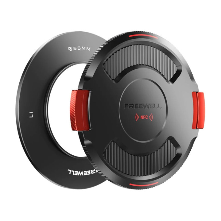 Freewell FW-L1-BL55 Anillo base de 55 mm con tapa NFC para sistema VND de bloqueo real