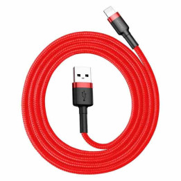 Baseus Cafule USB Lightning Cable 2.4A 0.5m (Red)