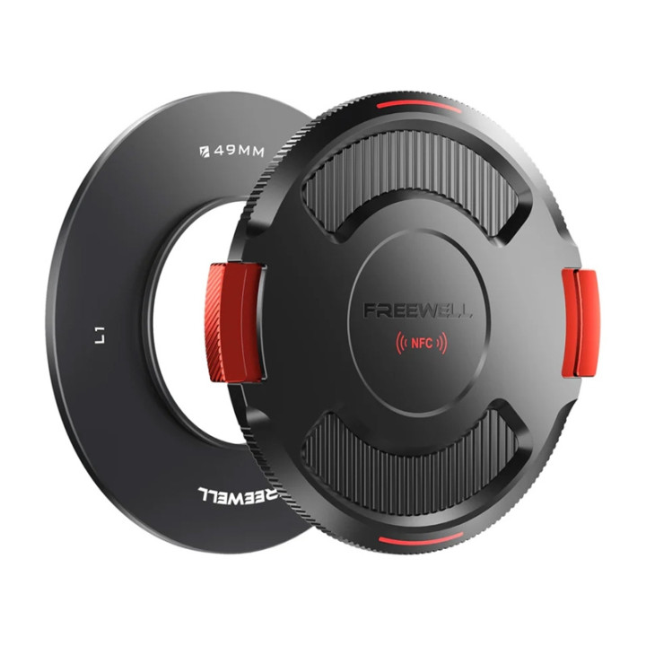 Freewell FW-L1-BL49 Anillo base de 49 mm con tapa NFC para VND de bloqueo real