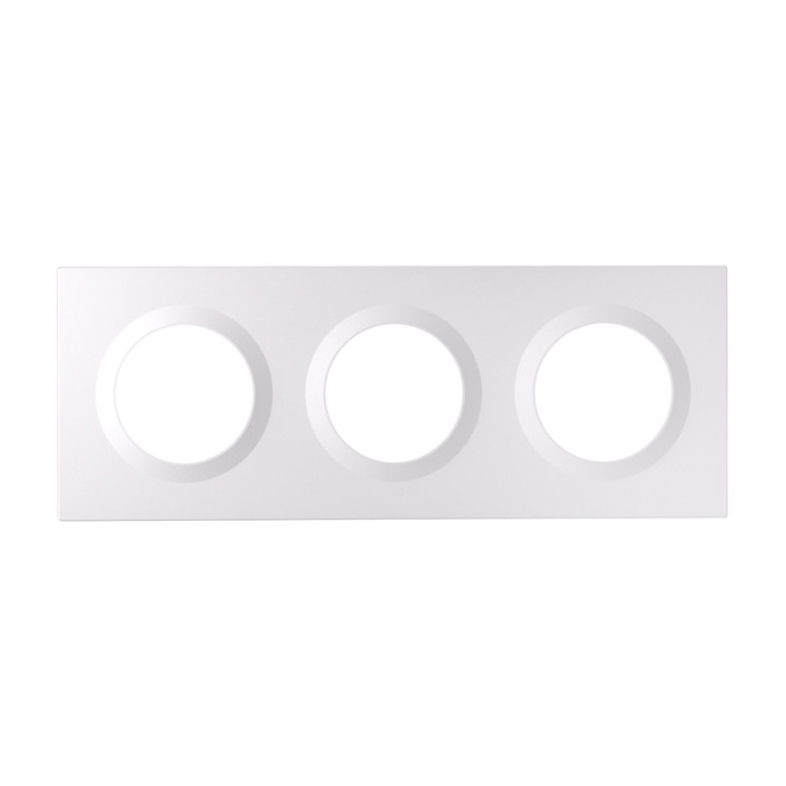 Sonoff EF3G Cadre d'interrupteur mural intelligent à 3 boutons pour ERBS, E1GS, E1GSL – Blanc, compatible avec eWelink et Shelly