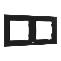Shelly Frame2Black Switch Frame Double (Black)