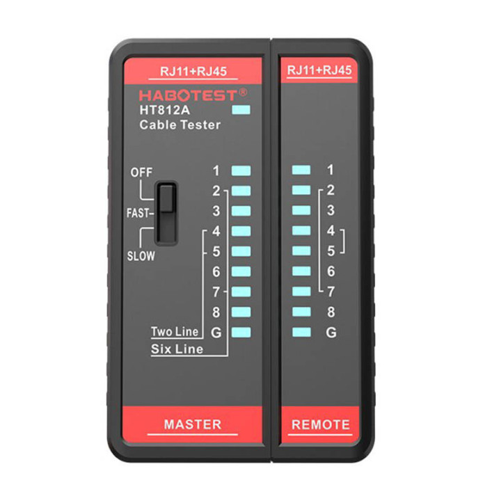 Habotest HT812A Network Cable Tester RJ45/RJ11