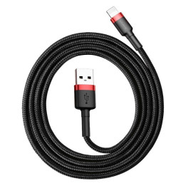 Baseus Cafule USB Lightning Cable 2.4A 0.5m (Red+Black) CALKLF-A19